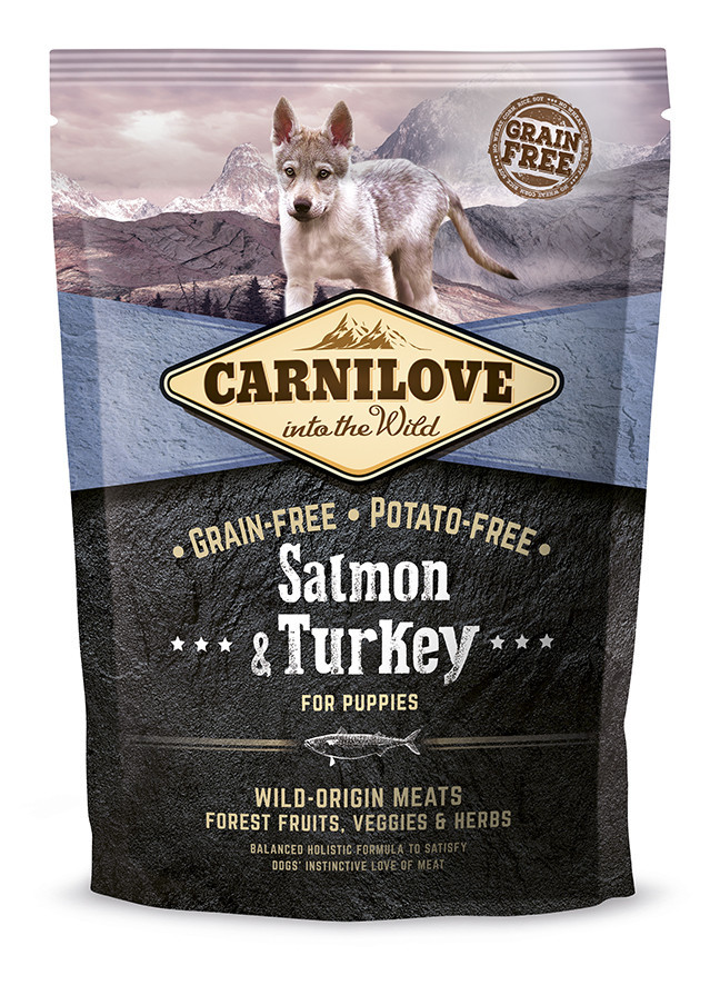 Сухий корм для цуценят Carnilove Salmon & Turkey Puppy з лососем та індичкою 1.5 кг