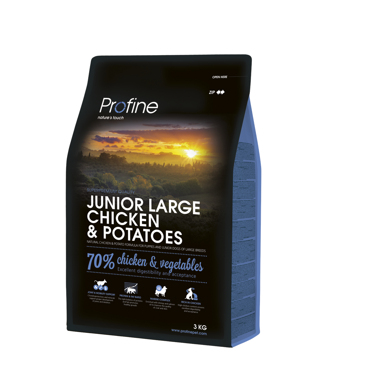 Сухой корм для молодых собак крупных пород Profine Junior Large Chicken с курицей и картофелем 3 кг (170535)