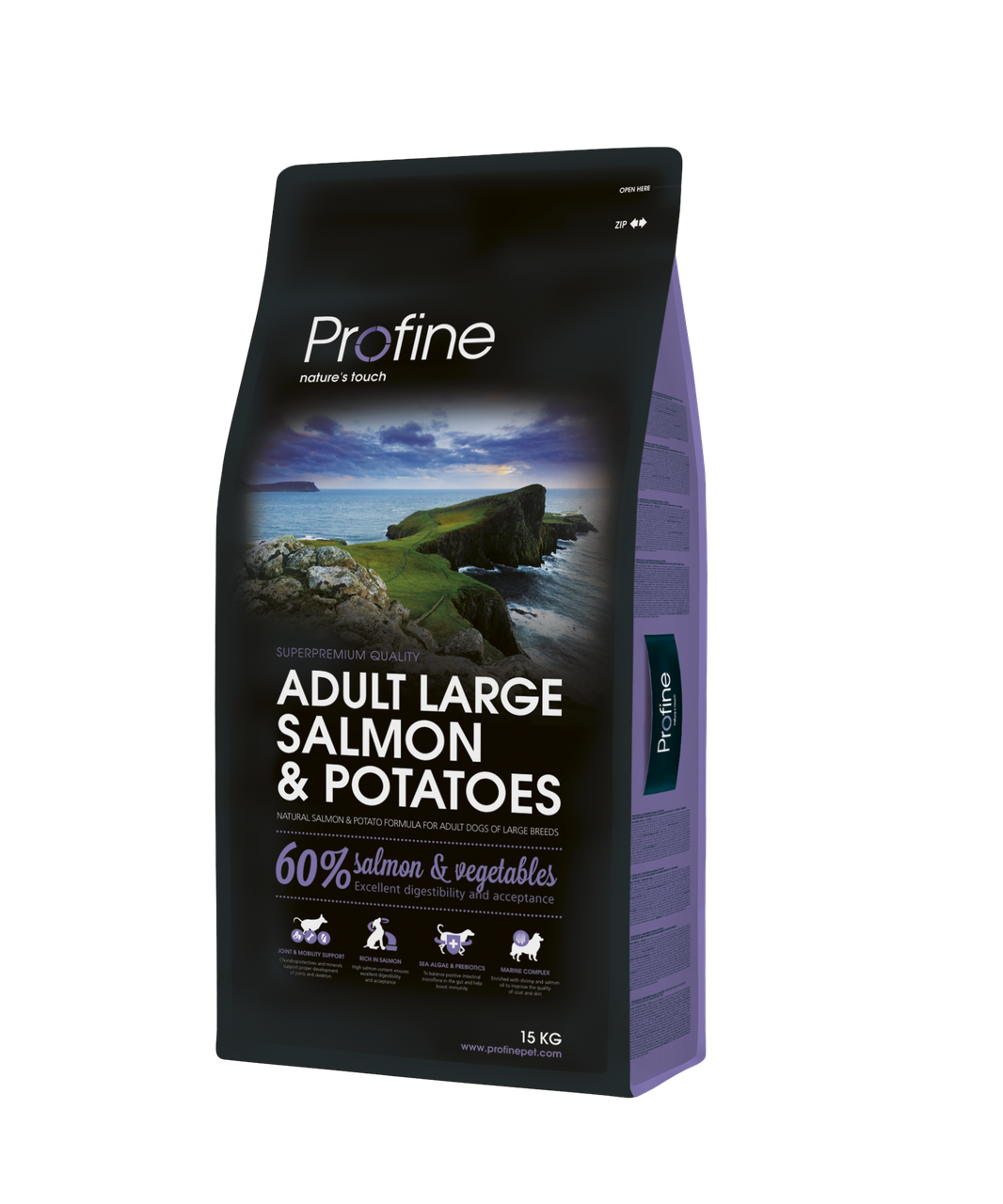Сухий корм для собак великих порід Profine Adult Large Salmon & Potatoes, лосось з картоплею, 15 кг