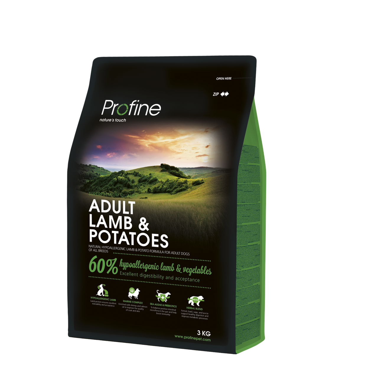 Сухий гіпоалергенний корм для дорослих собак Profine Adult Lamb з ягням і картоплею 3 кг