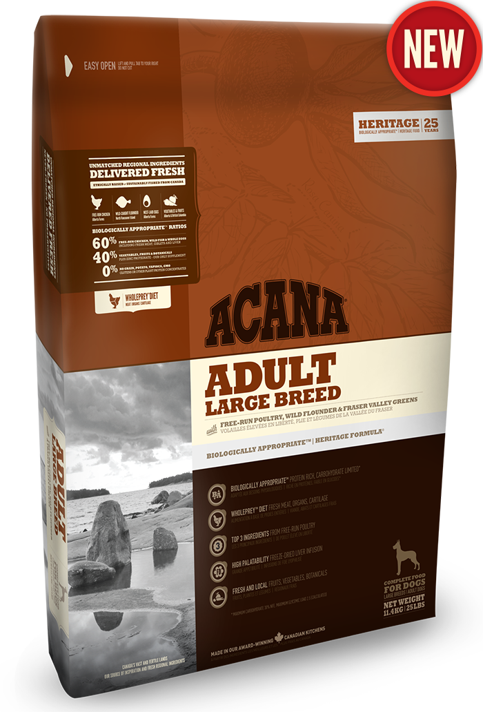 Сухий корм Acana Adult Large Breed (Акана) для дорослих собак великих порід 17 кг