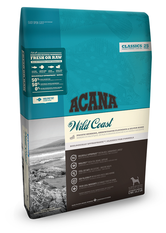 Сухий корм для собак Acana (Акана) Wild Coast для усіх порід і вікових груп з рибою 17 кг