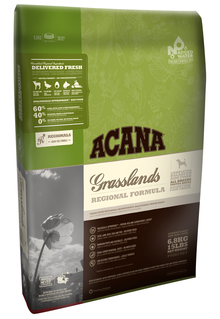 Сухий корм Acana Grasslands Dog (Акана) для собак усіх порід і вікових груп (ягня і яйце) 2 кг