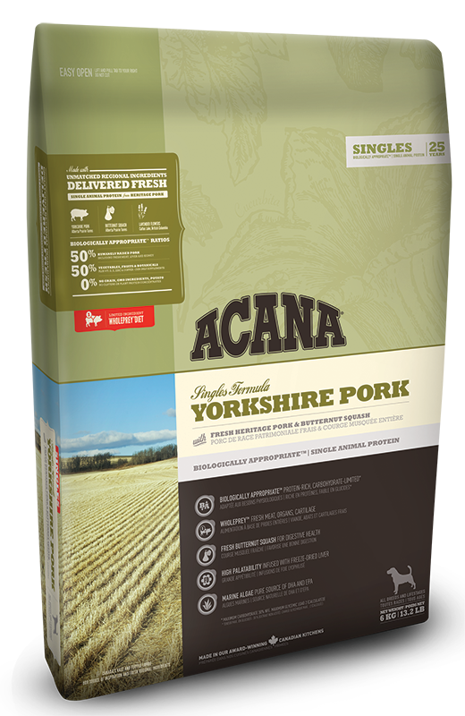 Сухий корм Acana (Акана) Yorkshire Pork для собак усіх порід і вікових груп зі свининою 6 кг