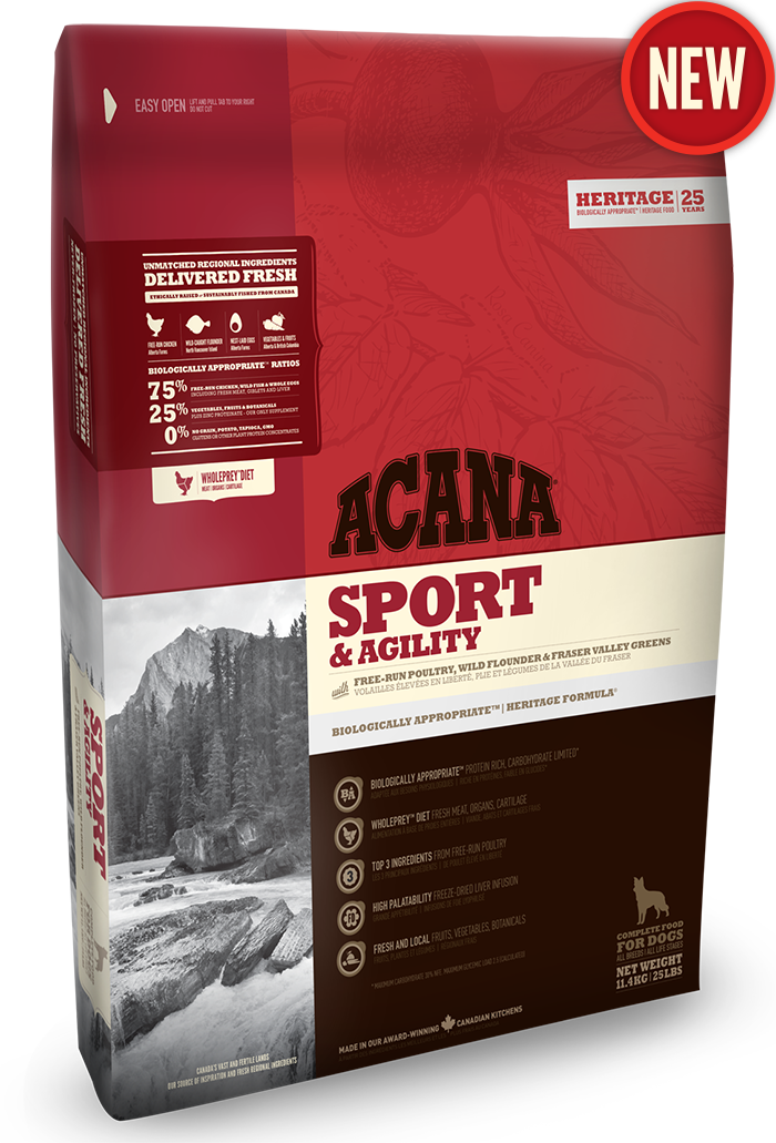 Сухий корм Acana (Акана) Sport & Agility для дорослих собак з підвищеною фізичною активністю 17 кг