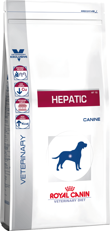 Royal Canin Hepatic HF16 для собак при захворюваннях печінки 1,5 кг