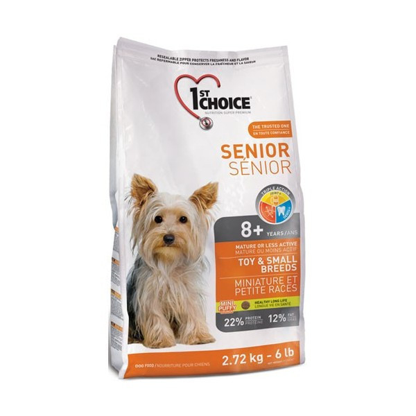 Сухий корм для літніх собак 1st Choice Senior Toy and Small breed дрібних порід 2,72 кг