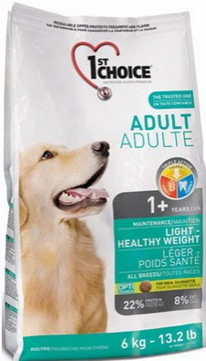 1st Choice Adult Light All Breed корм для дорослих собак низькокалорійний, 6 кг