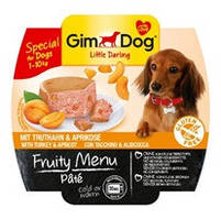 Паштет GimDog LD Fruity Menu Pate with Turkey & White з індичкою і абрикосом, 100 г
