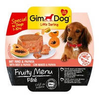 Паштет GimDog LD Fruity Menu Pate with Beef & Papaya з яловичиною і папайєю, 100 г