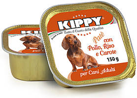 Паштет Kippy Dog для собак з куркою, рисом та морквою, 150 г