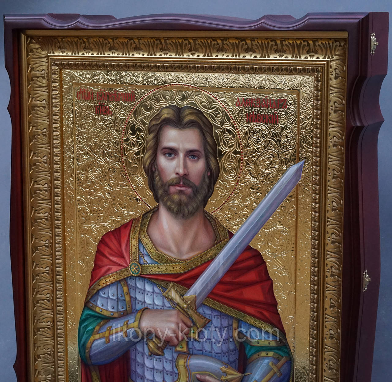 Киот для иконы Святого Александра Невского фигурный. - фото 4 - id-p658285760