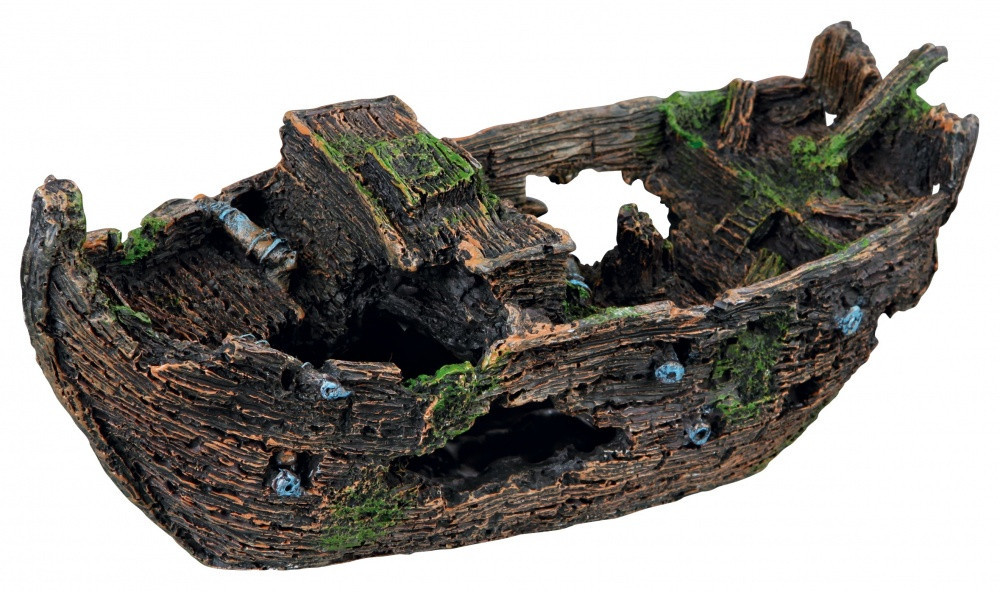 Декорація Trixie Shipwreck для акваріума, затонулий корабель, поліефірна смола, 29 см