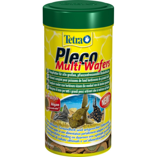 Корм Tetra Pleco Multi Wafers для великих донних риб в чіпсах, 250 мл