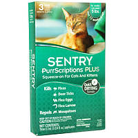 Краплі Sentry PurrScriptions (Пурскрипшнс) бліх та кліщів для кішок до 2,2 кг, 0,7 мл