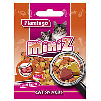 Ласощі Karlie-Flamingo Miniz Mini Hearts для кішок, смак м'яса, 50 г
