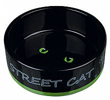 Trixie Миска Street Cat Ceramic Bowl для кішок, кераміка, 0.3 л