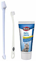 Набір Trixie Dental Hygiene Set для догляду за зубами кішок, зубна паста і щітка