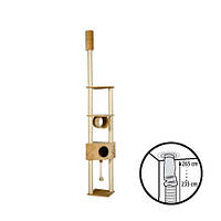 Когтеточка Karlie-Flamingo Belmondo Beige для кішок, багаторівнева, 38х38х265 см