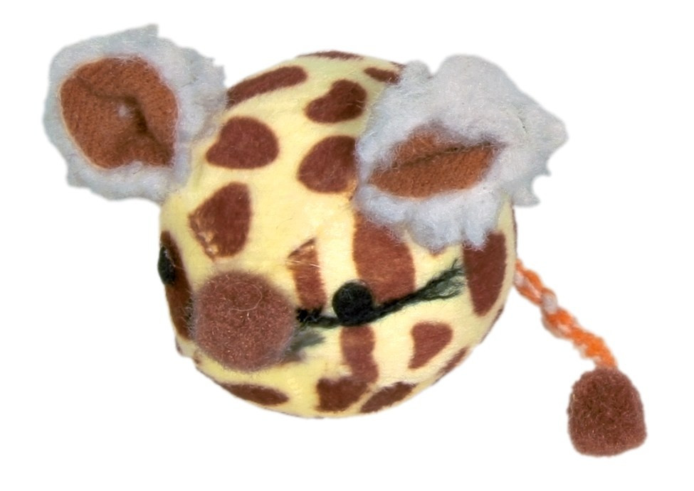 Мишка-м'ячик Trixie Mouse Balls для кішок плюшева, 4.5 см, фото 1