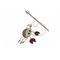 Іграшка Comfy для кішок краб на вудку, 40 см