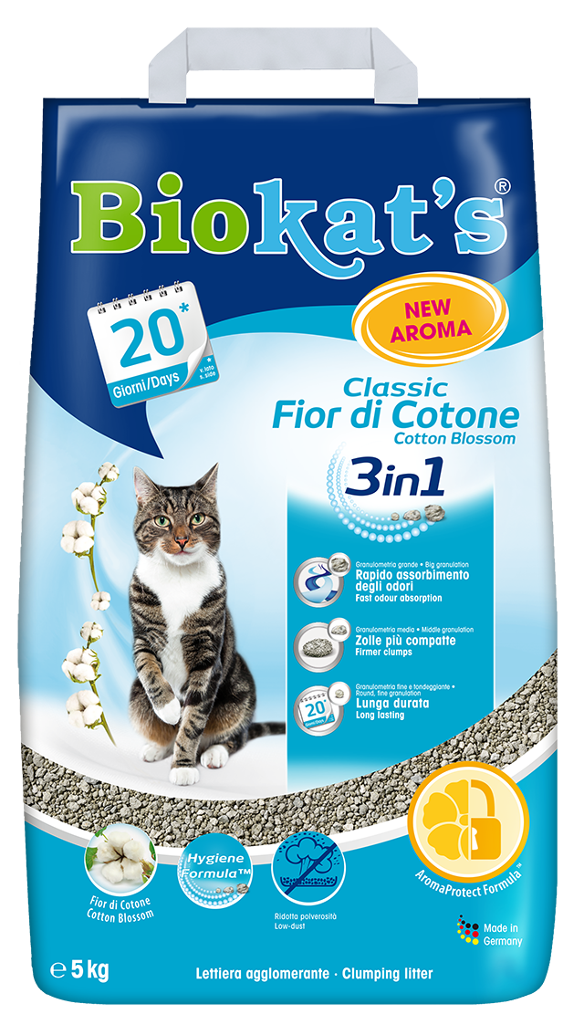 Наповнювач Gimpet Biokat's Fior de Cotton 3in1 для кішок глиняний, 5 кг