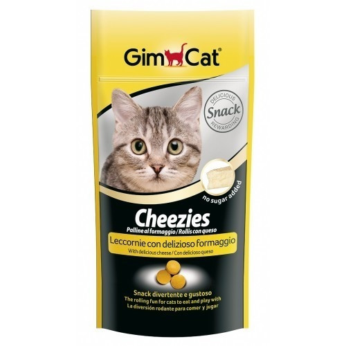 Сирні кульки Gimcat Cheezies для кішок вітамінізовані загальнозміцнюючі, 80 шт