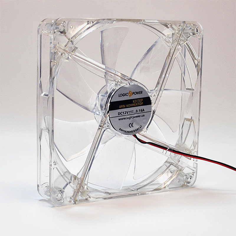 Вентилятор корпусной LogicPower F14С, 4pin (Molex питание), светодиодная подсветка 4 цвета - фото 1 - id-p48950583