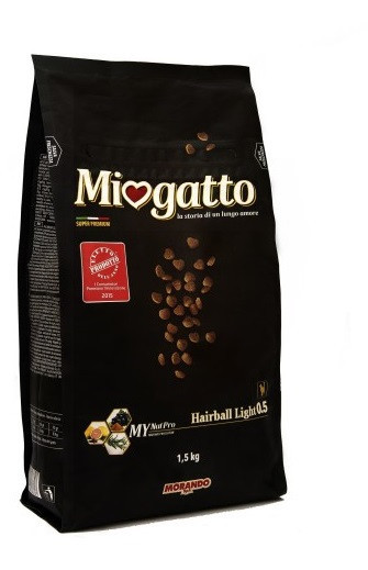 Miogatto Hairball Light корм для кішок, виведення шерсті, 400 г
