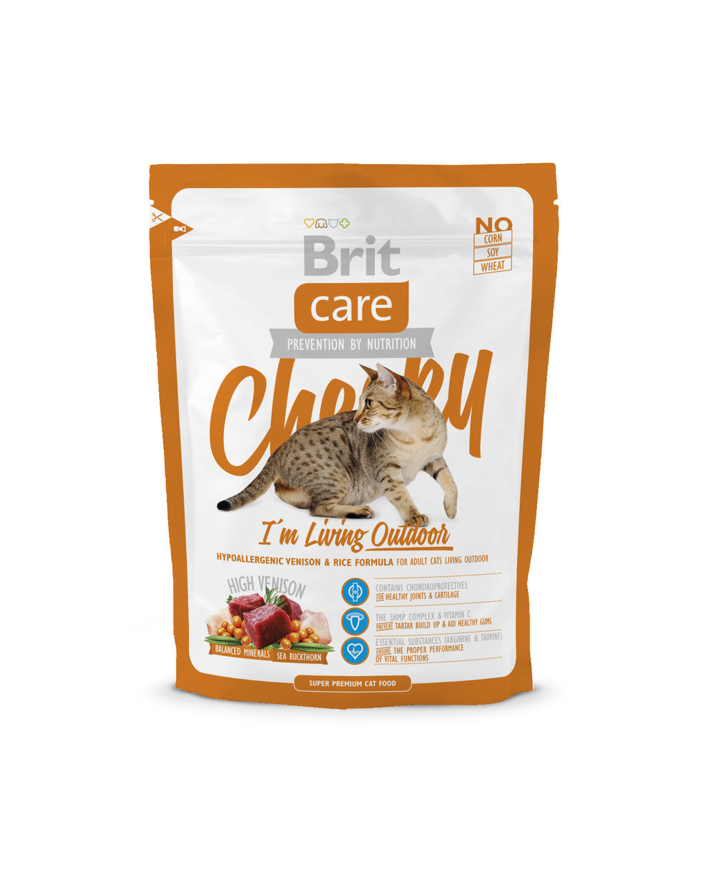 Brit Care Cheeky I am Outdoor Living корм для кішок виходять на вулицю, 400 г