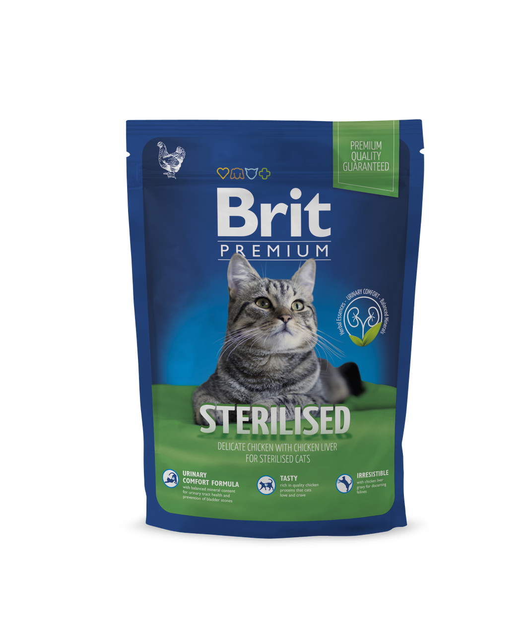 Сухий корм для стерилізованих кішок Brit Premium Sterilized 300 г