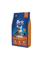 Сухий корм Brit Premium Cat Indoor для кішок, що живуть в приміщенні 8 кг
