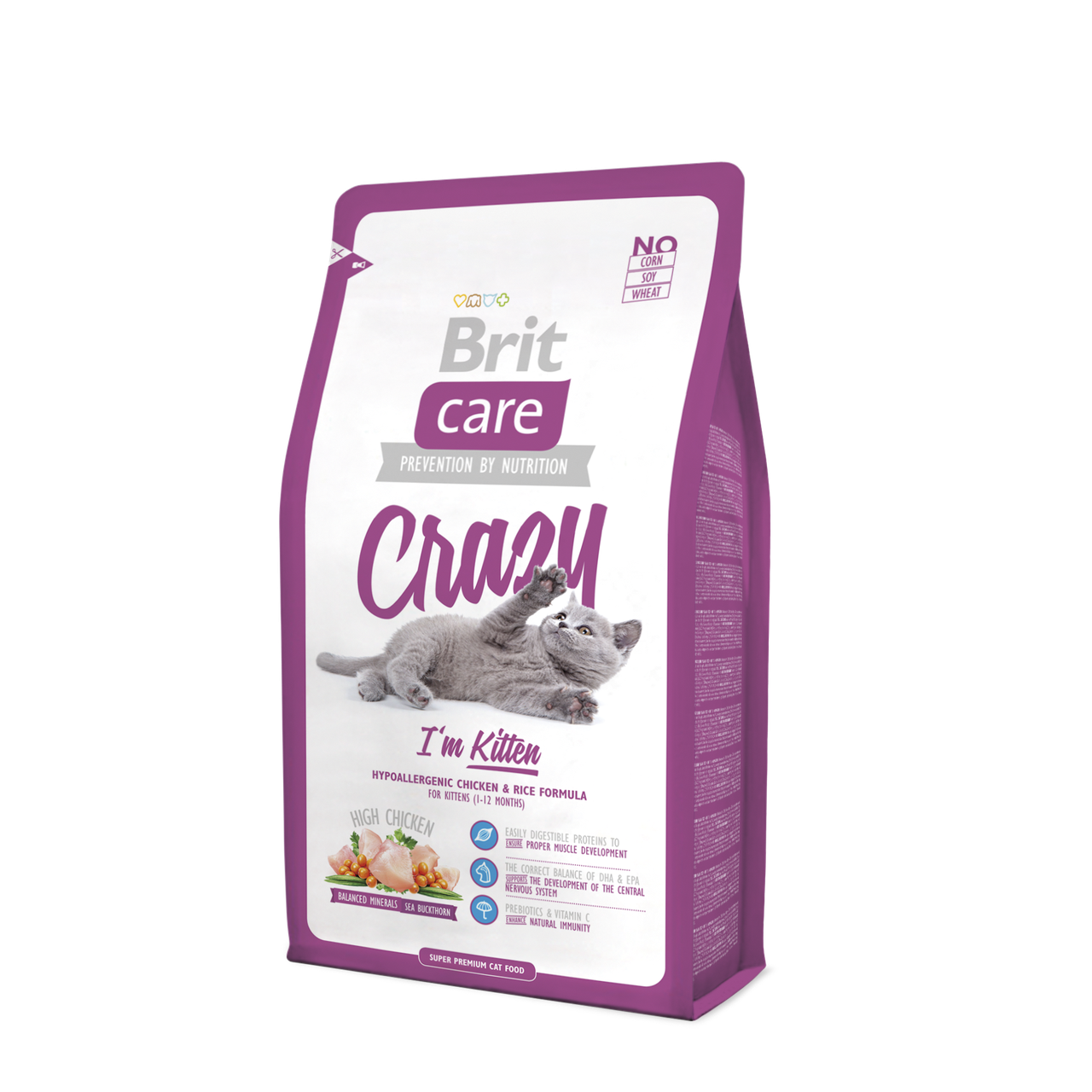 Brit Care Crazy I am Kitten корм для кошенят, 2 кг