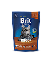 Сухой корм Brit Premium Cat Indoor для кошек, живущих в помещении 300 г