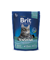 Сухий корм корм Brit Premium Sensitive для кішок з чутливим травленням 1.5 кг