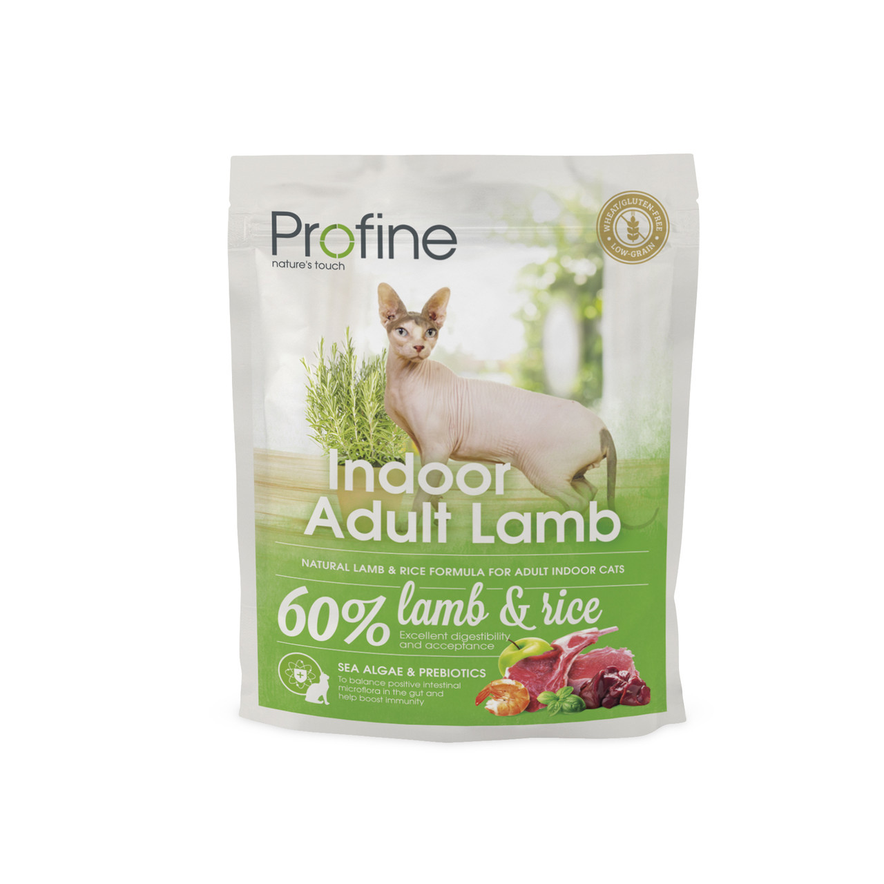 Сухий корм для кішок Profine Indoor Adult Lamb з ягням, виведення шерсті 300 г