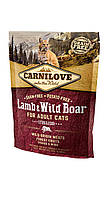 Carnilove Lamb & Wild Boar корм для стерилізованих кішок, ягня і дикий кабан, 0.4 кг