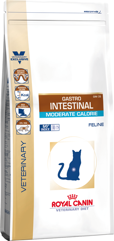 Royal Canin Gastro Intestinal Moderate Calorie GIM35 для кішок при порушеннях травлення 400 г