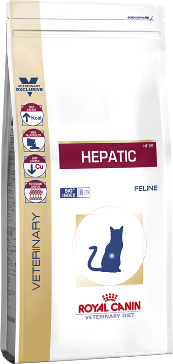 Royal Canin Hepatic HF26 для котів при захворюваннях печінки 2 кг