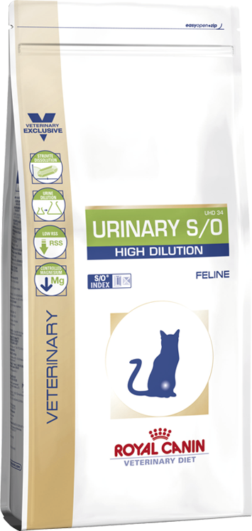 Royal Canin Urinary S/O High Dilution UHD34 для кішок при сечокам'яній хворобі 400 г