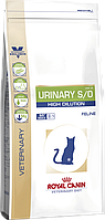 Royal Canin Urinary S/O High Dilution UHD34 для кошек при мочекаменной болезни 1,5 кг