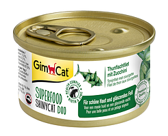 Консерви GimCat Superfood ShinyCat Duo для кішок, з тунцем і цукіні, 70 г