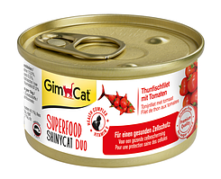 Консерви GimCat Superfood ShinyCat Duo для кішок, з тунцем і помідором, 70 г