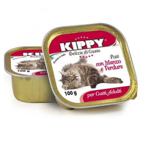 Паштет Kippy Cat для кішок з яловичиною та овочами, 100 г