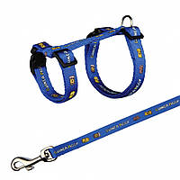 Шлея+повідець Trixie Harness with Leash для морських свинок нейлоновий, з малюнком, 21-35 см