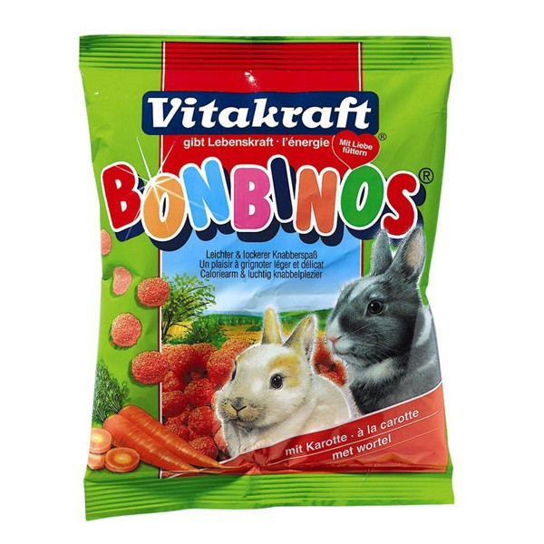 Ласощі Vitakraft Bambinos для кроликів з морквою, 40 г