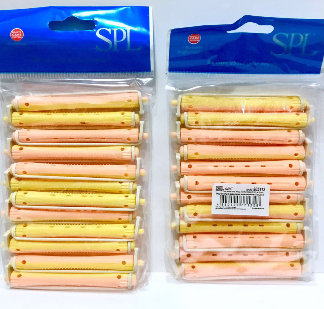 Бігуді кожушки для хімічної завивки SPL 905112, 12 шт., (70 мм/8 мм)