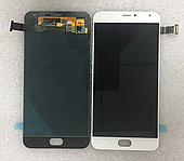 Дисплей (модуль) + тачскрін (сенсор) для Meizu Pro 5 | M576 (білий колір, OLED)