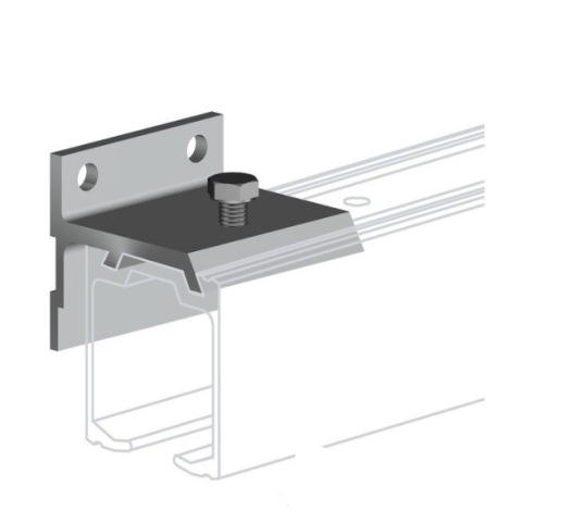 Настінний кріплення для напрямної рейки Valcomp H2, двері до 45 мм.