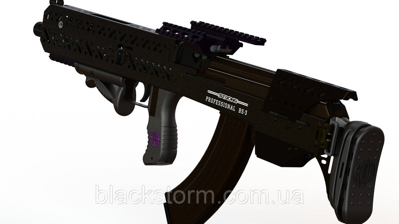 Буллпап АК 47/74 "BlackStorm BS-3", тактичний обвіс АКМ, АКС, АКМС схема Bullpup, тюнінг Україна